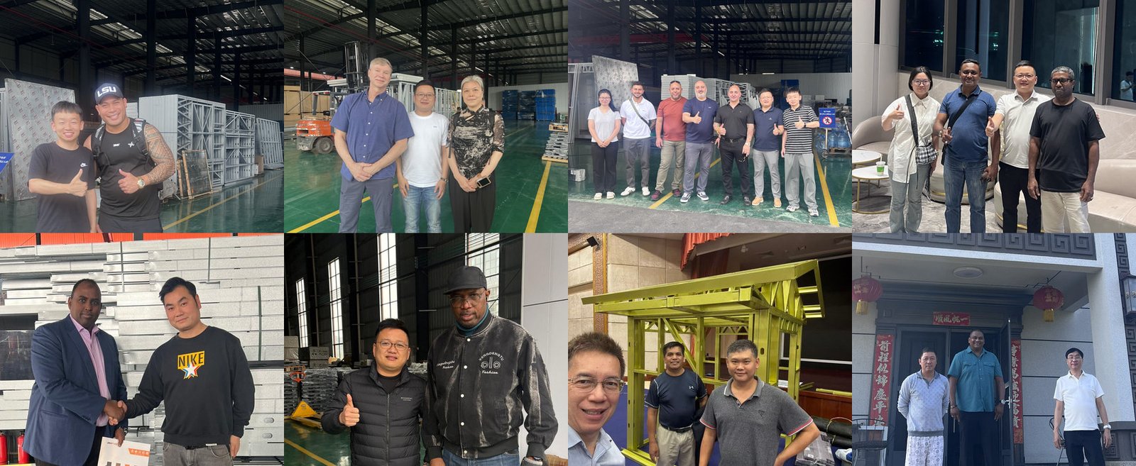 International clients visiting Halcyon Steel Homes facilities