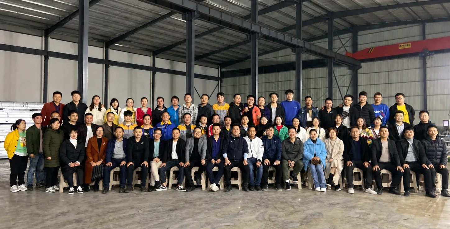 Halcyon Steel Homes factory team in the light-gauge steel production facility