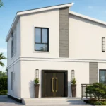 Halcyon-B3 Two-Storey Housing Design Reference Cover Halcyon-B3 contemporary two-storey housing concept exterior rendering